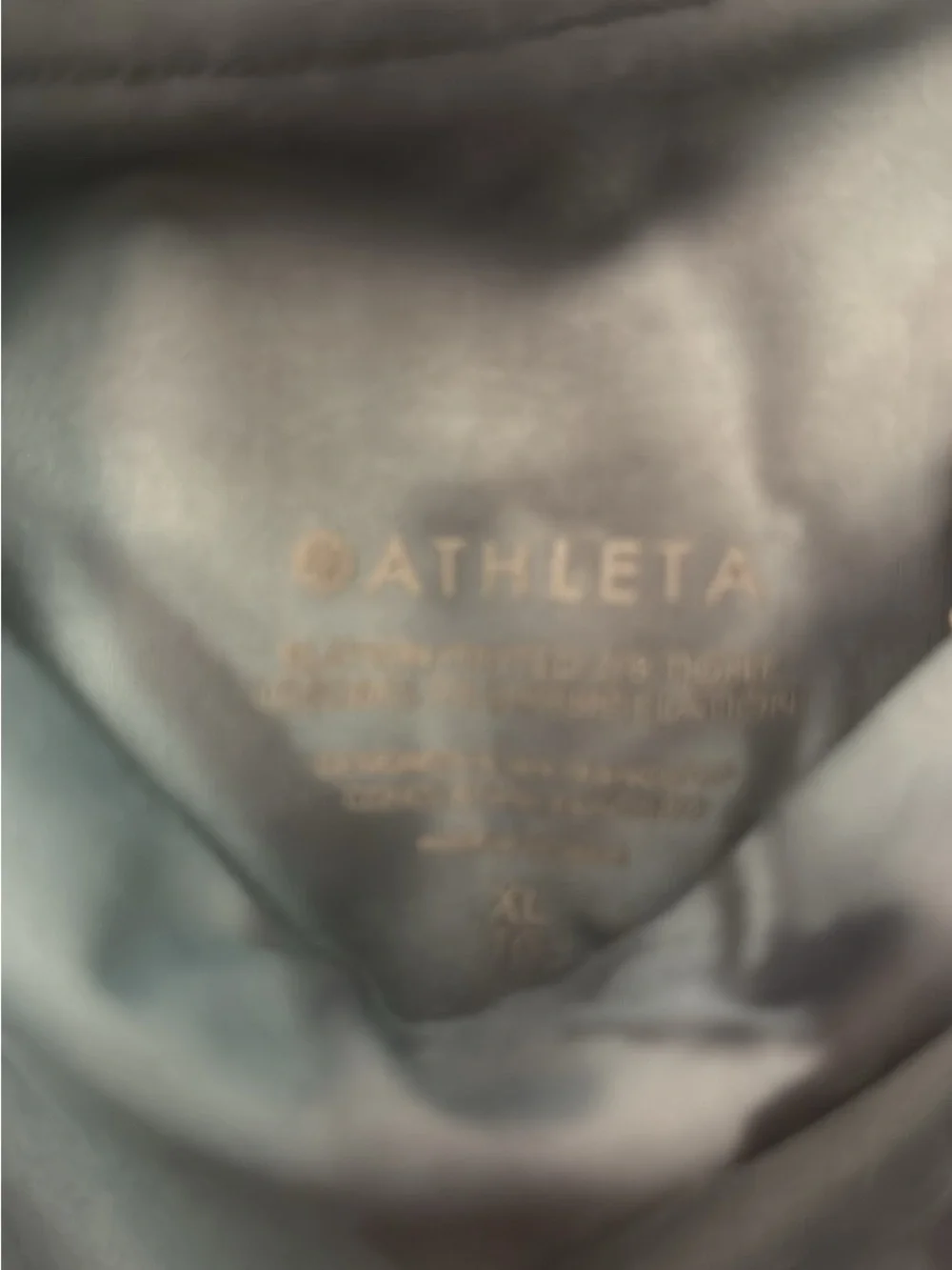 Athleta Black Interior Logo Activewear Top